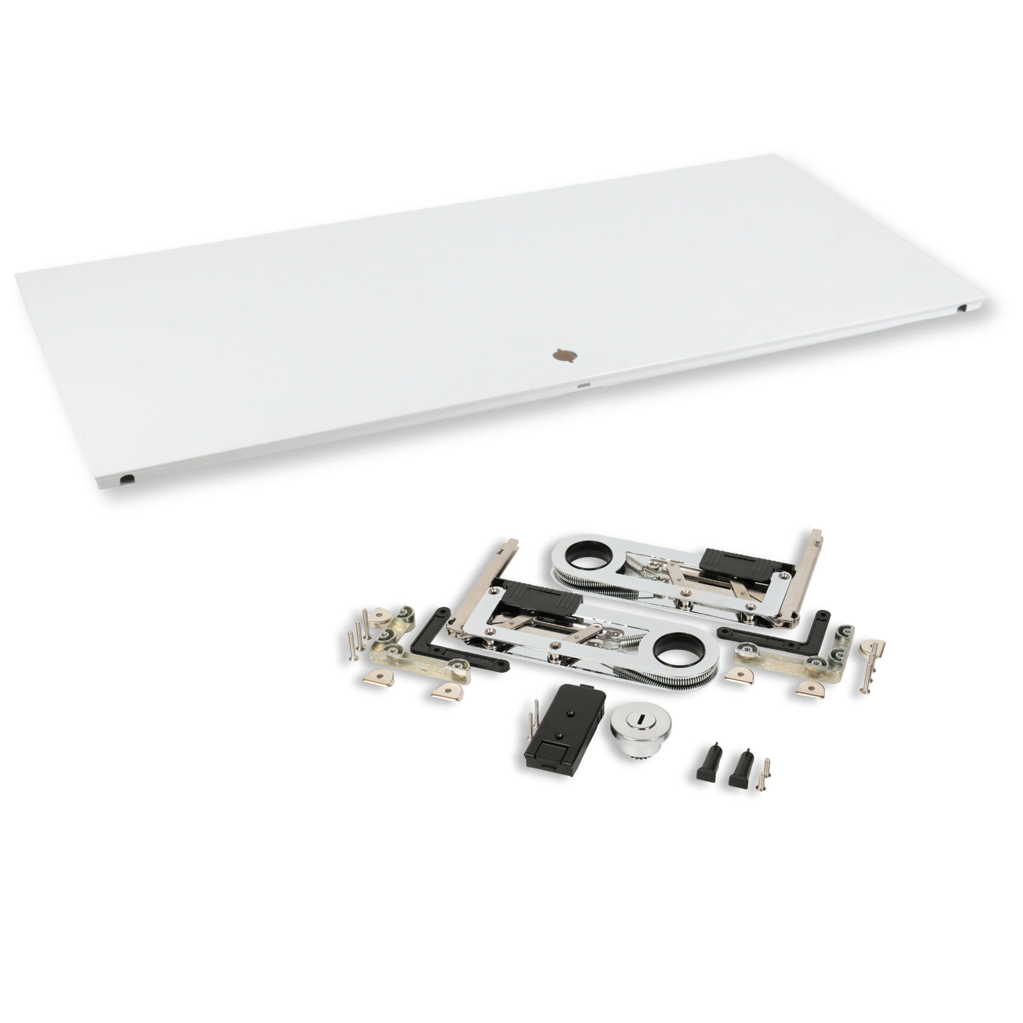 HAUS Lab Klapptür RAL 9010 Reinweiß mit Montageset kompatibel mit USM Haller