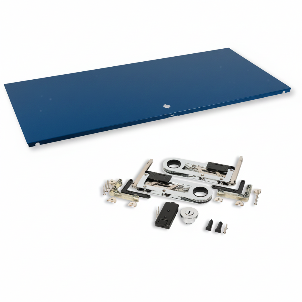 HAUS Lab Klapptür RAL 5010 Enzianblau mit Montageset kompatibel mit USM Haller
