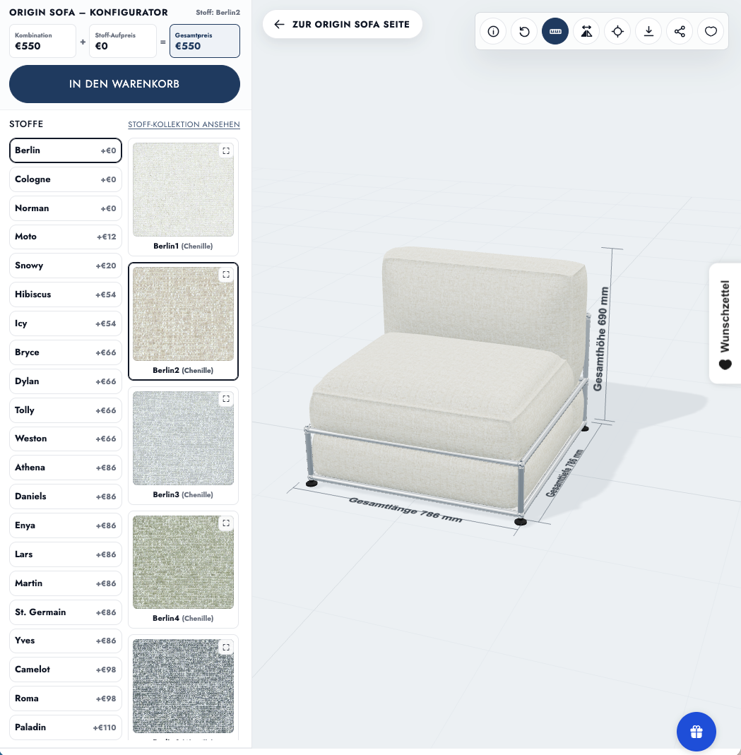 Sofa online konfigurieren: Maße, Stoffe, Preis — so planst du richtig
