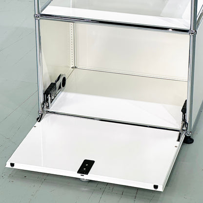 HAUS Lab Klapptür RAL 9010 Reinweiß mit Montageset kompatibel mit USM Haller