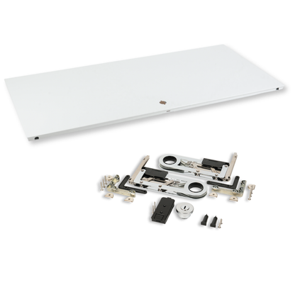 HAUS Lab Klapptür RAL 9010 Reinweiß mit Montageset kompatibel mit USM Haller