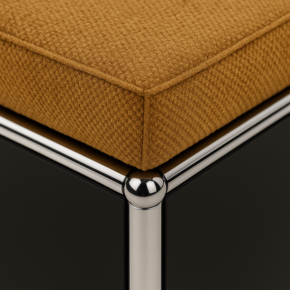 HAUS Lab Sitzkissen Cognac auf USM Haller Möbel, 8 cm Polster