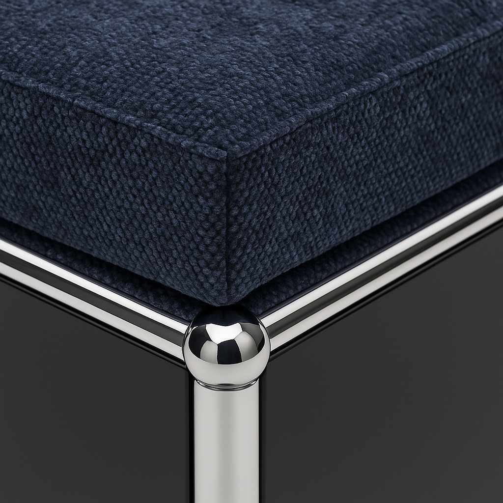 HAUS Lab Sitzkissen Mitternachtsblau auf USM Haller Möbel, 8 cm Polster