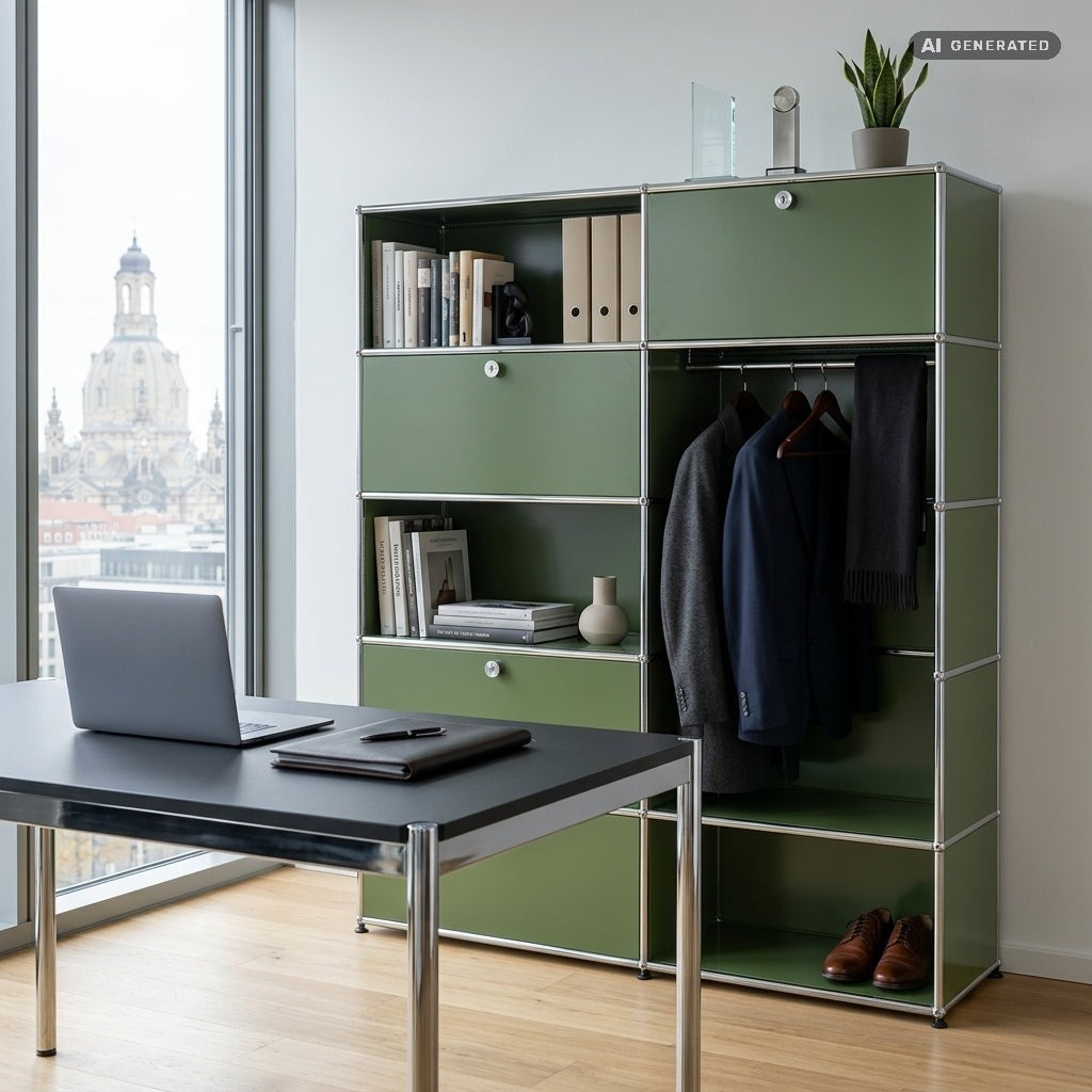 HAUS Lab Kleiderstange mit Montageset kompatibel mit USM Haller