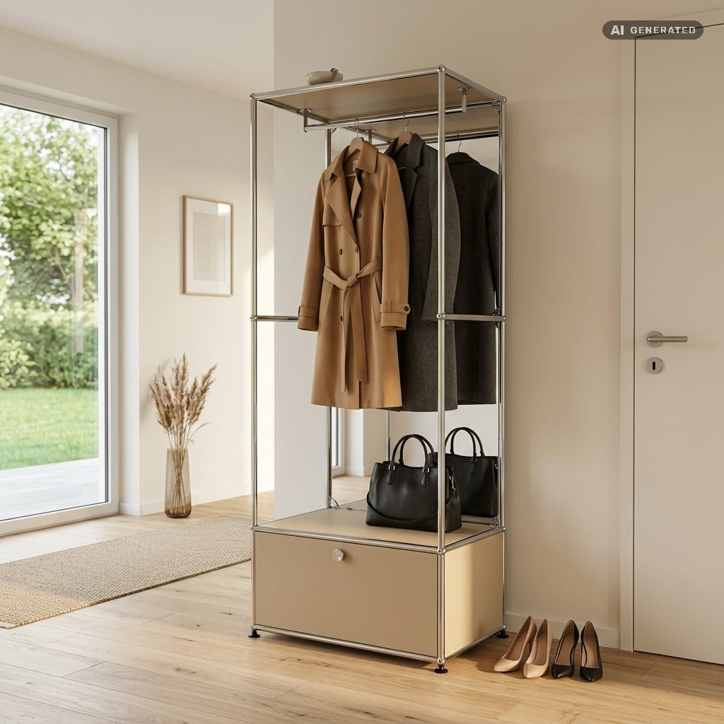 HAUS Lab Kleiderstange mit Montageset kompatibel mit USM Haller