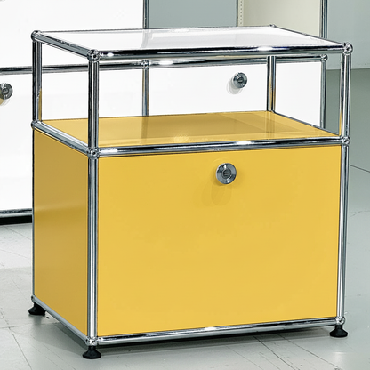 HAUS Lab Klapptür RAL 1004 Goldgelb mit Montageset kompatibel mit USM Haller