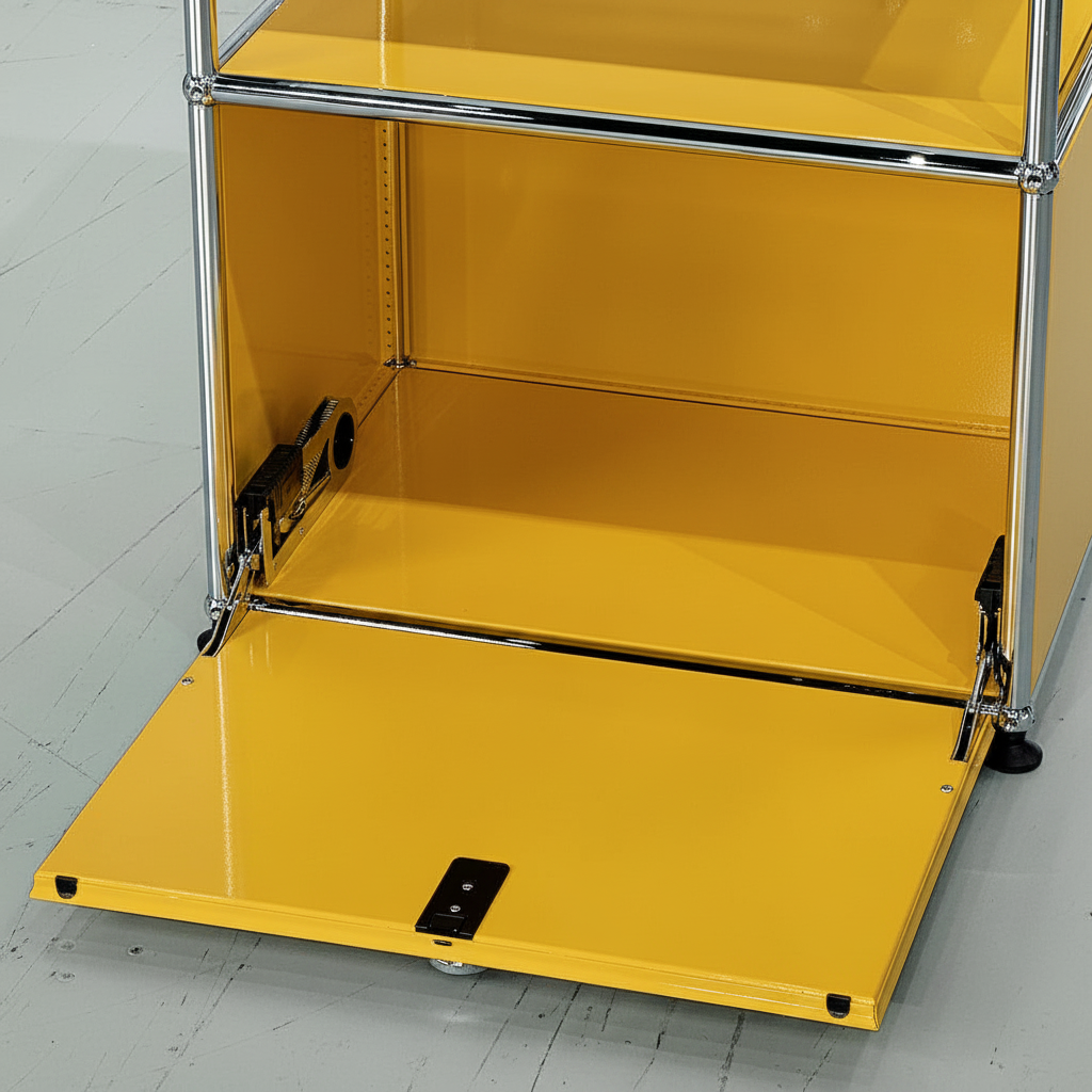 HAUS Lab Klapptür RAL 1004 Goldgelb mit Montageset kompatibel mit USM Haller