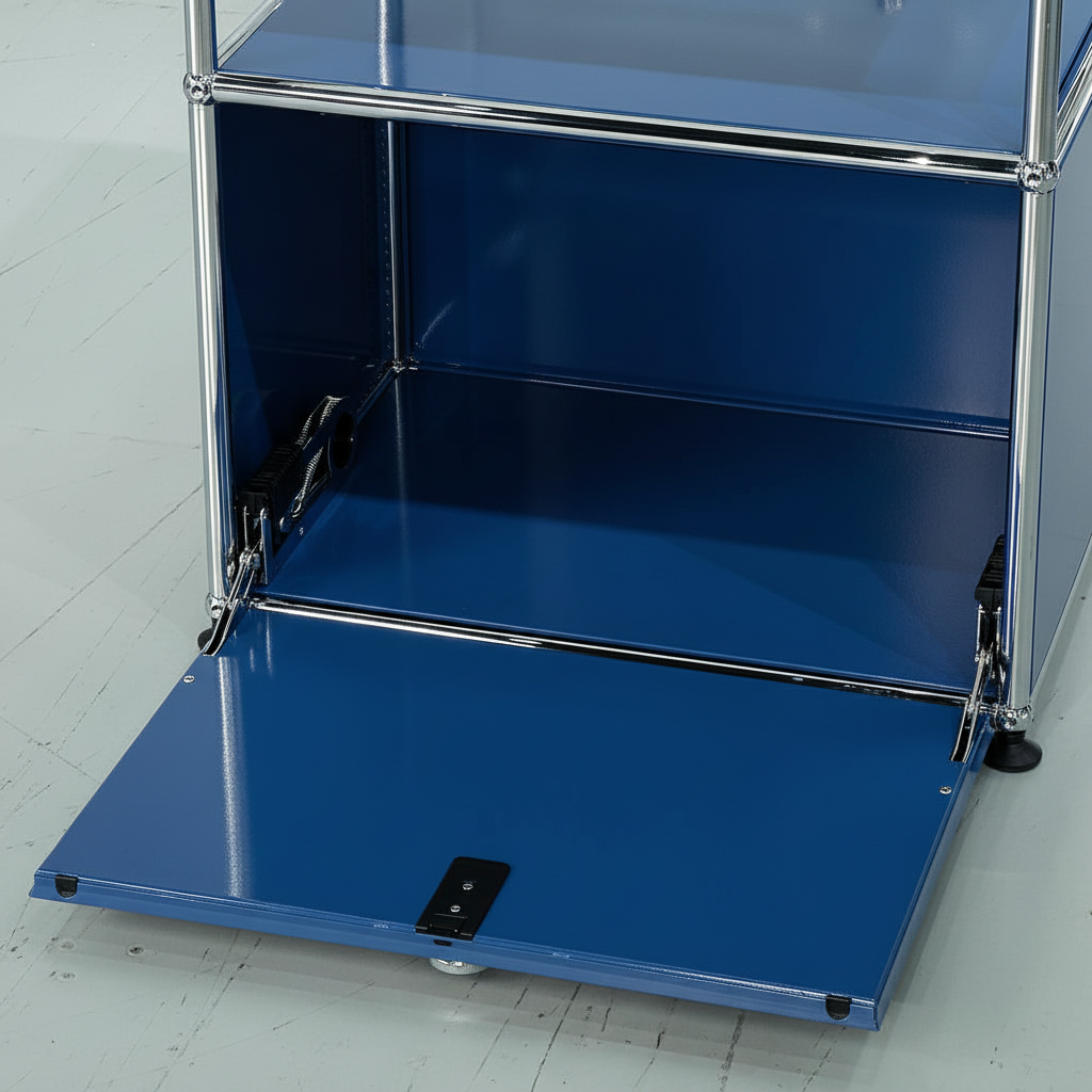 HAUS Lab Klapptür RAL 5010 Enzianblau mit Montageset kompatibel mit USM Haller