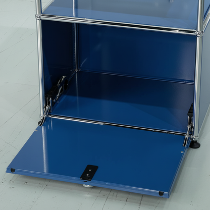 HAUS Lab Klapptür RAL 5010 Enzianblau mit Montageset kompatibel mit USM Haller