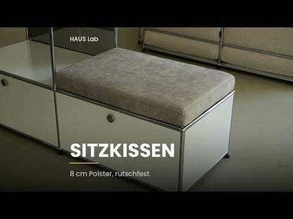 HAUS Lab Sitzkissen für USM Haller – 8 cm Polster, Antirutsch-Rückseite, abnehmbarer Bezug, Video